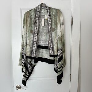 Patterned Cardigan with Geometric Design